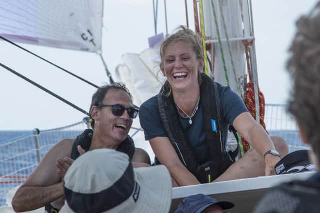 Mary Vaughan-Jones is due to arrive into Uruguay, completing the first stage of her epic Clipper Race circumnavigation. Credit: Clipper Race