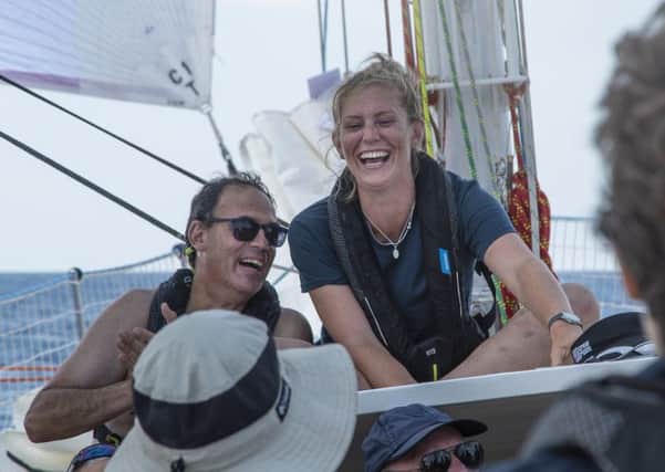 Mary Vaughan-Jones is due to arrive into Uruguay, completing the first stage of her epic Clipper Race circumnavigation. Credit: Clipper Race