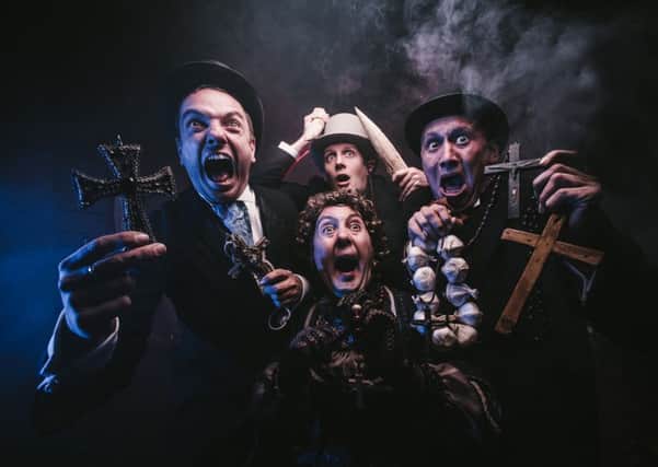 Dracula: The Bloody Truth sees four actors play over forty characters. Picture by Matt Austin.