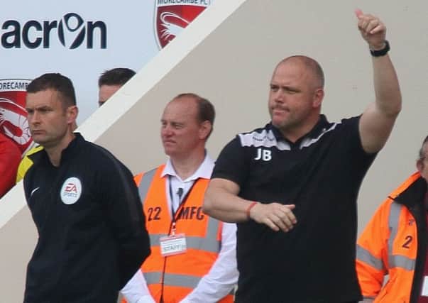 Jim Bentley said goodbye to Morecambe on Monday after more than 17 years with the Shrimps