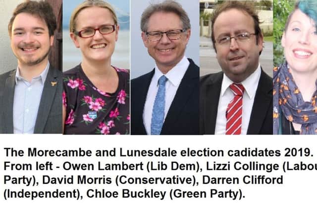 Morecambe and Lunesdale election candidates