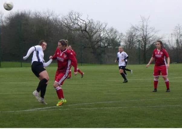 Morecambe Ladies on the attack.