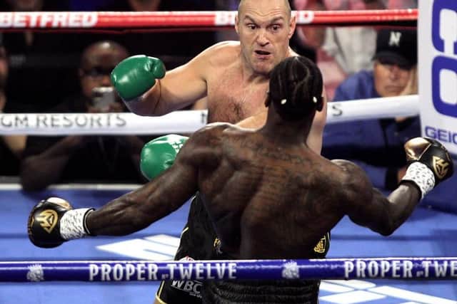 Tyson Fury rocks Deontay Wilder
Photo: Getty Images