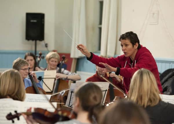 Natalia Luis-Bassa conducts the Haffner Orchestra in Lancaster