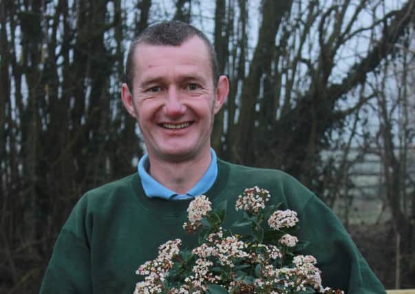 In the family: Phil Cook, owner of Oaktrees Nursery, in Bolton by Bowland, which celebrates its 25 anniversary this year
