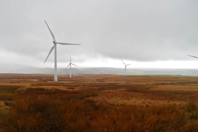 Turbine point: The windfarm at Caton Moor, location for this months Rural Life walk