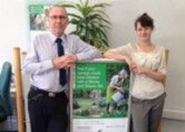 Lauren Crawford and Philip Maguire from Yorkshire Building Society, Lancaster branch, will be sky-diving for Save our Hospice.