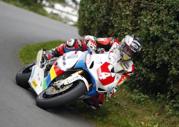 John McGuinness on his way to second in the International Gold Cup. Picture: Mark Walters