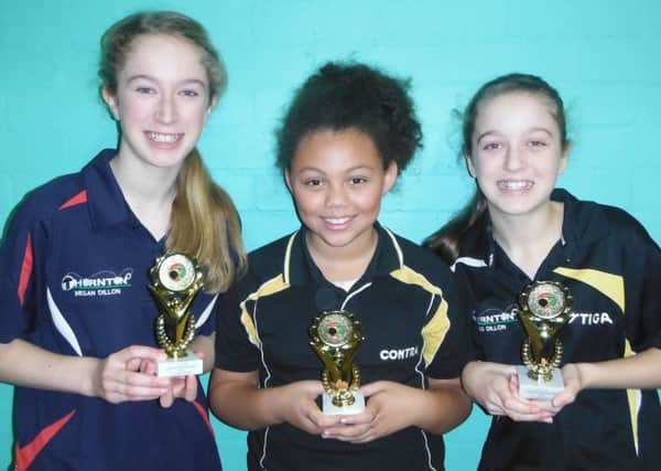Juniors Megan Dillon, Naomi Collins and Alice Dillon all starred in the Lancaster and Morecambe Table Tennis League this week.
