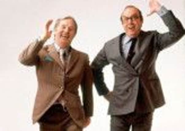 Eric Morecambe with his comedy partner Ernie Wise.