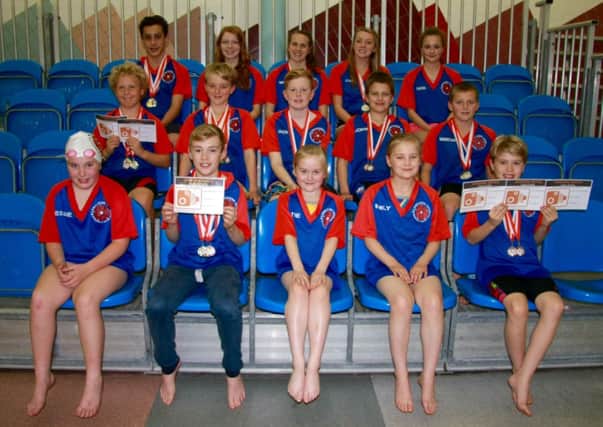 Lancaster City swimmers after success in Blackpool.