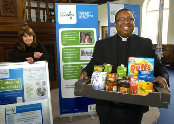 Rev Peter Brown and Annette Smith co-ordinators of the Morecambe Bay Foodbank.