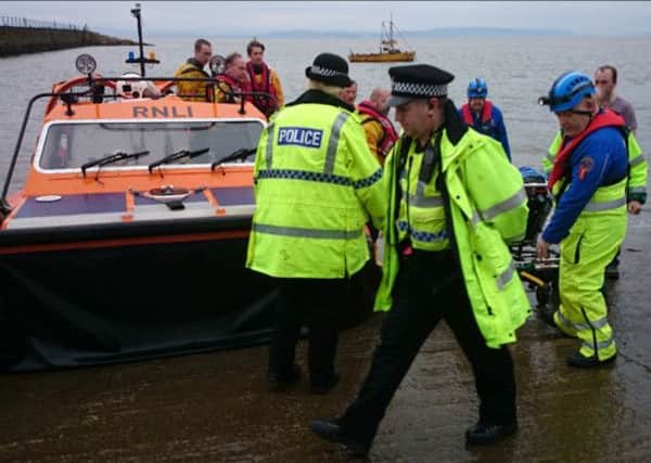 The RNLI hovercraft rescued the same man from the sea three times in four days.