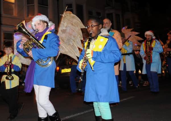 Last year's Lantern parade in the West End. The parade this year has been cancelled due to bad weather.