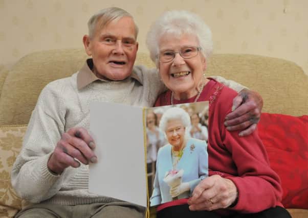 Stan and Lily Adey who are celebrating their platinum wedding anniversary.