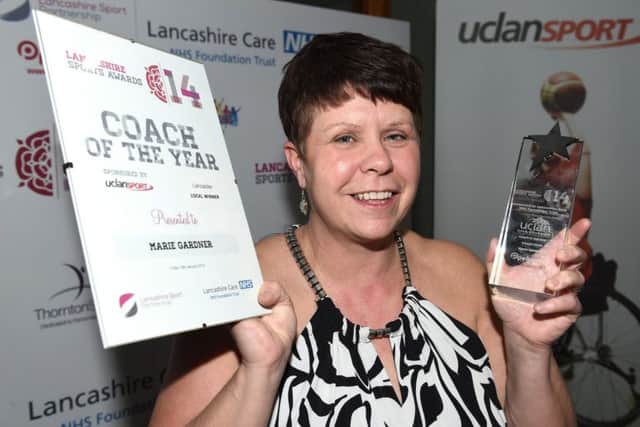 Coach of the Year Marie Gardner. Lancashire Sports Awards
