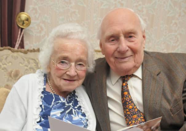 Dorothy and Wilf Casson who are celebrating their platinum wedding anniversary.
