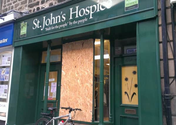 St John's Hospice charity shop, on Church Street, Lancaster.
