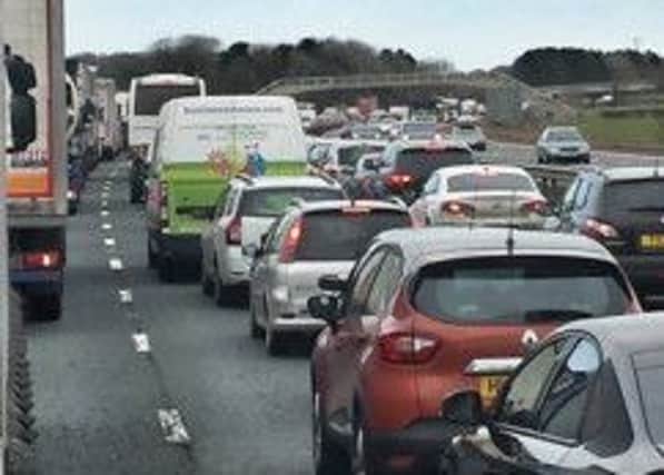 Accident on M6. Picture: Alec Hurst.