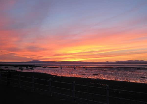 A stunning sunset over Morecambe Bay. Photo by Sheila Smith.