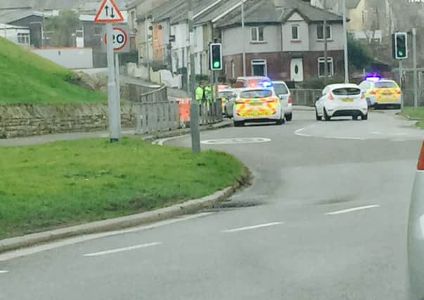 The scene of the accident on Bulk Road on Thursday.