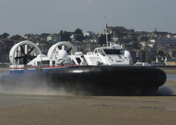 Solent Express hovercraft like one that could be used to link Heysham to the rest of the North West
