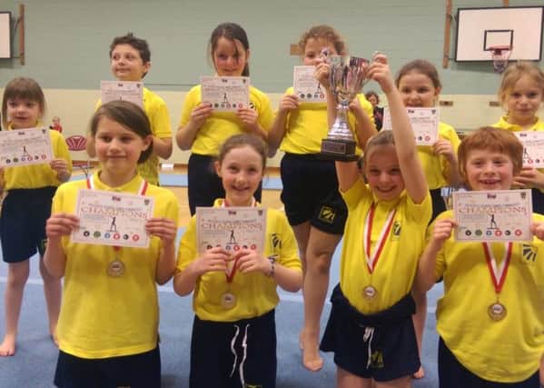 The gymnasts from Ryelands Primary School who will represent Lancaster at the SPAR Lancashire School Games.