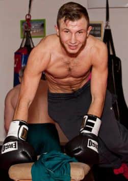 Isaac Lowe training ahead of Lee Glover fight. Picture: Rachel Landsborough (www.lenslady.co.uk)