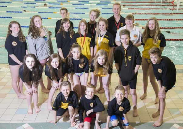 The successful Carnforth Otters team from the Lancashire County Championships.