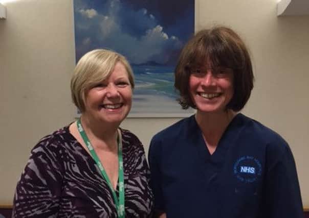 Caroline Mercer & Carol Brearley, two of the Macmillan Breast Care Nurses team at RLI.