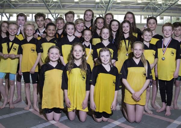 Carnforth Otters swimmers who took part in the Blackpool Rocks meet.