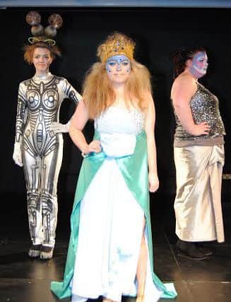 The futuristic section of the Lancaster & Morecambe College show.