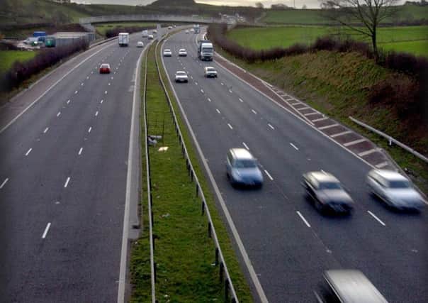 The M6 south of junction 35 Carnforth