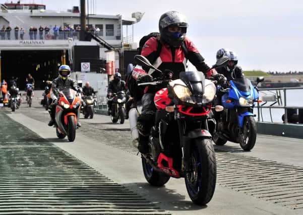 Motorcycles arrive in the Isle of Man