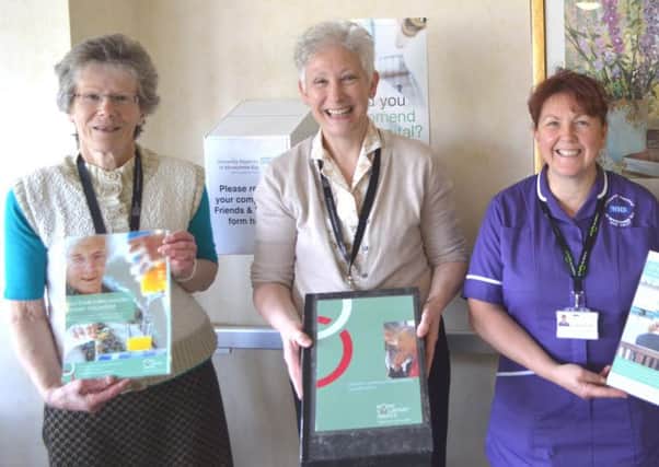 Janet Huddart, Dementia Buddy Volunteer; Louisa Balderson, Service Manager for the Royal Voluntary Service and Dianne Smith, Dementia Matron.