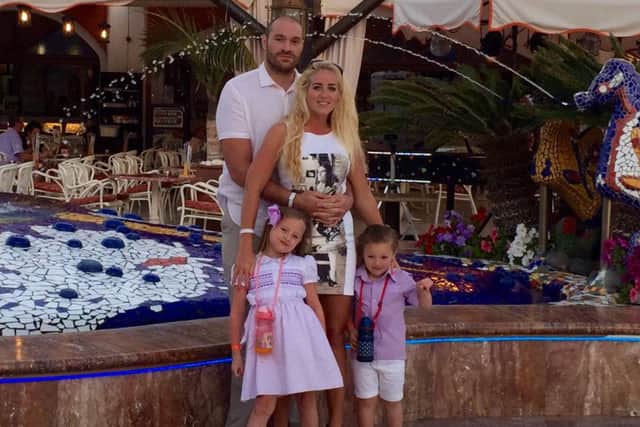 Paris and Tyson Fury with daughter Venezuela and son Prince