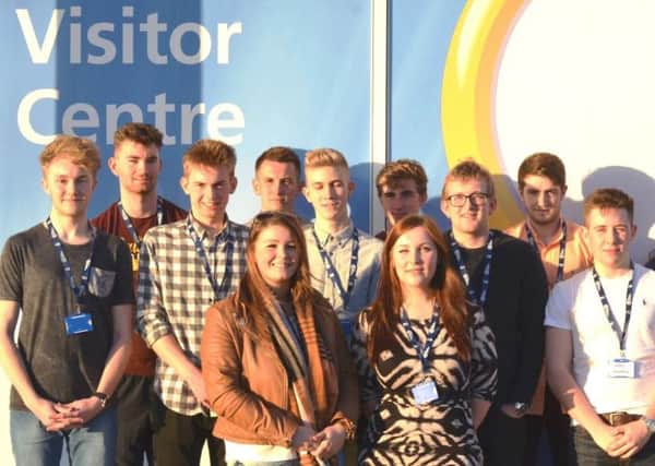 Apprentices are welcomed at Heysham Visitor Centre.