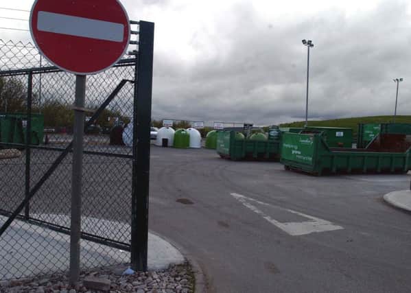 The recycling site at Salt Ayre near Lancaster