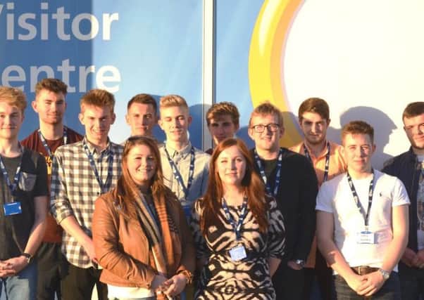 Apprentices are welcomed at Heysham Visitor Centre.