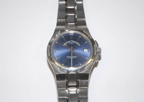Police are trying to trace the owner of this watch which was found after a man was arrested for burglary.
