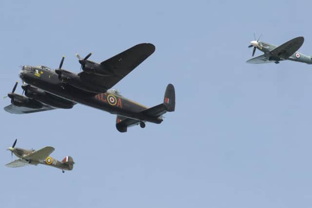Scarborough Armed Forces Day 2013

RAF Battle of Britain Memorial Flight fly past, Spitfire, Hurricane and Lancaster Bomber

132701yy