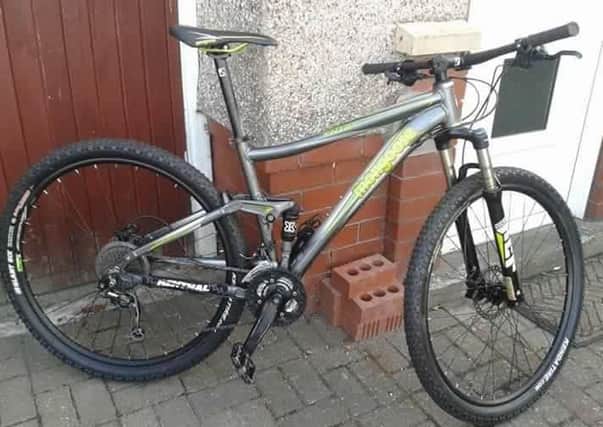 Martyn Warren Cowan posted this picture on Facebook of his brother Gary's bike which was stolen bike and  has yet to be recovered.