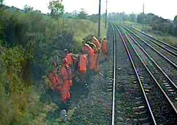 Image from the forward-facing camera in the train involved in the incident. Photo: First TransPennine Express
