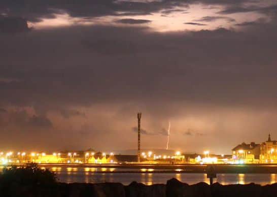 Captain Sparkle @CAPTAIN_SPARKLE took this photo of lightning over Morecambe Bay on Wednesday night.