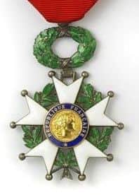 The Legion d'Honneur medal.