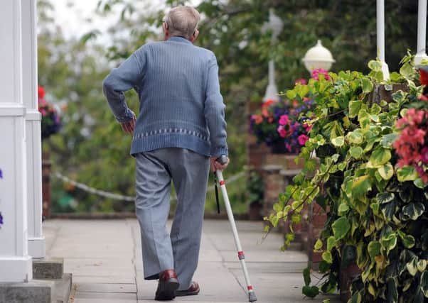 10th September 2012.
Boom in Elderly population story.
Pictured generic shot of pensioner walking
Picture by Gerard Binks.