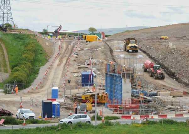 Picture by Julian Brown for the LEP 01/06/15  Lancaster Road (A6) bridge  Views of the latest work on the Heysham to M6 link