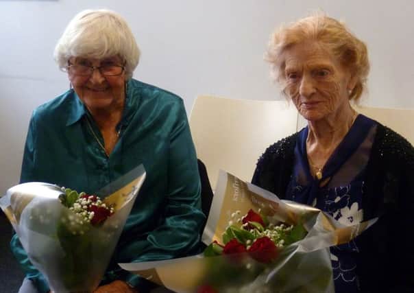 From left:  Dilys Greenhalgh and Lily Johnstone.