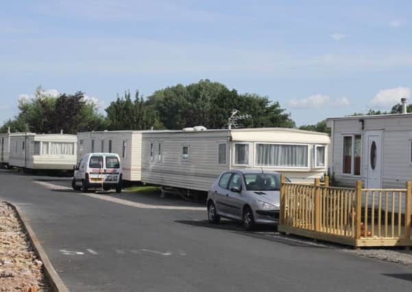 Stud Park Farm Caravan Site on Oxclife Road, Morecambe.
Pictured is the entrance to the site.
17th August 2015