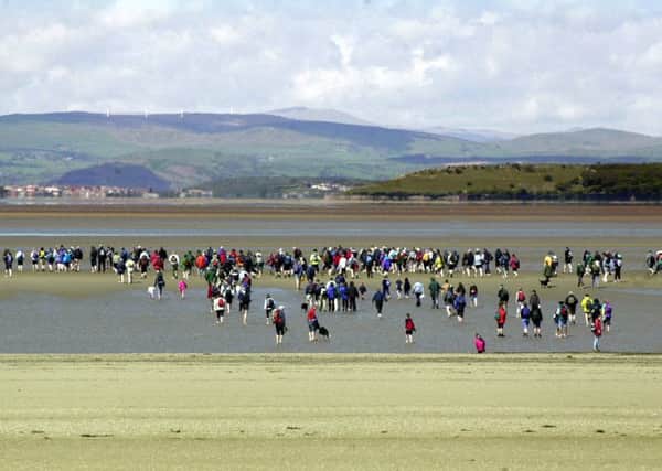 The cross bay walk setting off from Hest Bank at the weekend.      this is called mbebey86 on the website